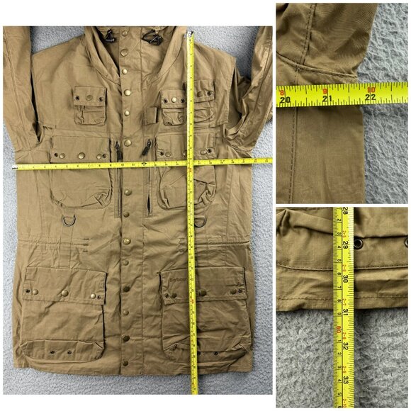 Barbour To Ki To Jacket Mens Medium M Brown Inaka Field Utility Military SAMPLE - Picture 12 of 12